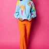 Aqua Queen Of The World Sweatshirt