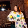 Beige Multi Pumpkin Sweatshirt Dress