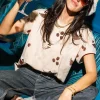 Beige Scattered Espresso Martini Tee