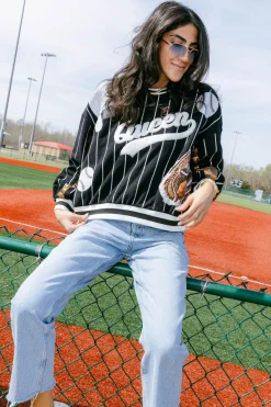 Black Batter Up Queen Sweatshirt