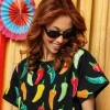 Black Chili Pepper Top