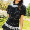Black Pearl Flounce Skirt