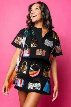 Black Queen of Purses Skort