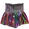 Black Rainbow Swing Shorts