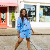 Blue Bomb Pop Short