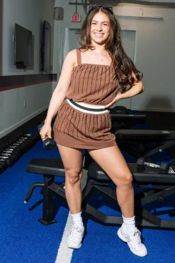 Brown & Black Burst Active Tank