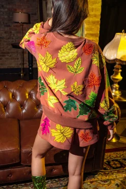 Brown Fall Leaves Sweatshirt