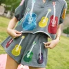 Charcoal & Rainbow Guitar Short
