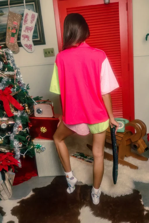 Colorblock Nutcracker Band Pajama Top