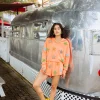 Coral Beaded Starfish Collar Sweatshirt