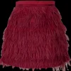 Crimson Feather Skirt