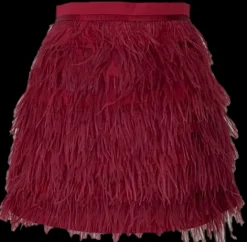 Crimson Feather Skirt