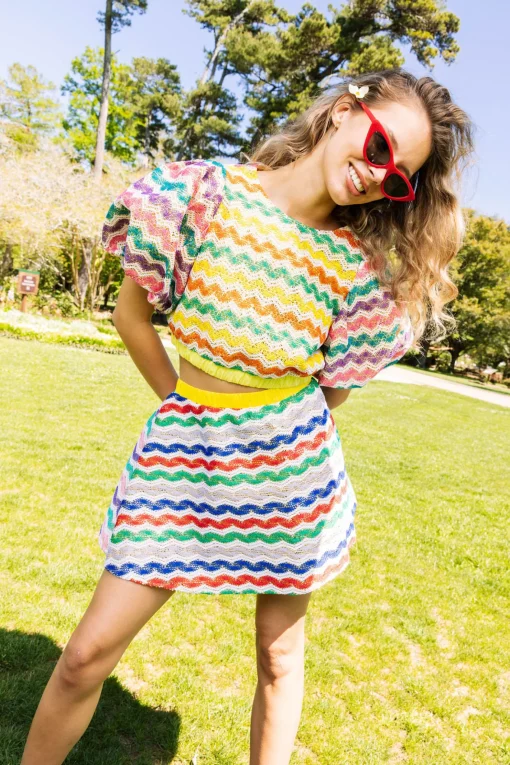Crochet Bubble Sleeve Top