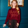 Dark Red Disco Swing Shorts
