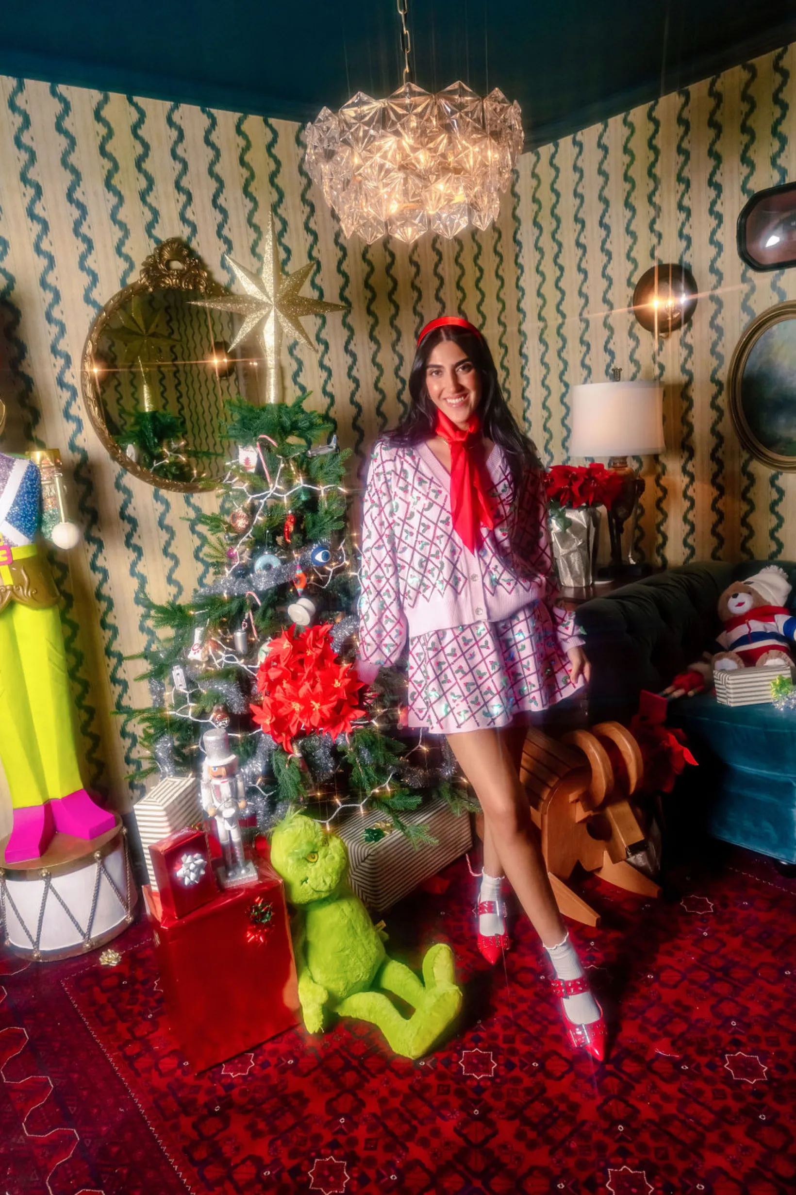 Diagonal Stripe Holly Skirt