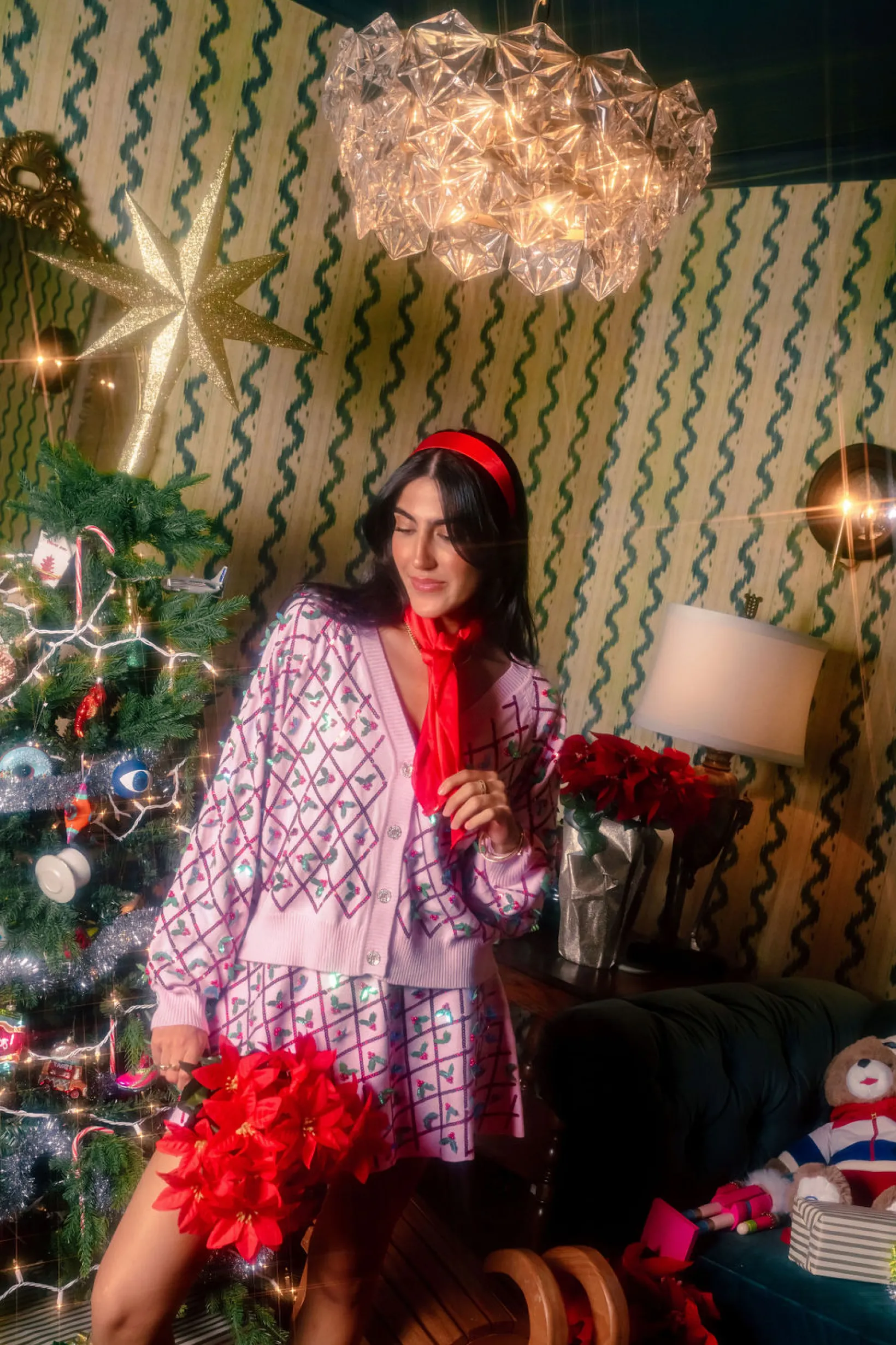 Diagonal Stripe Holly Skirt