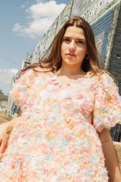 Flower Fabric Dress