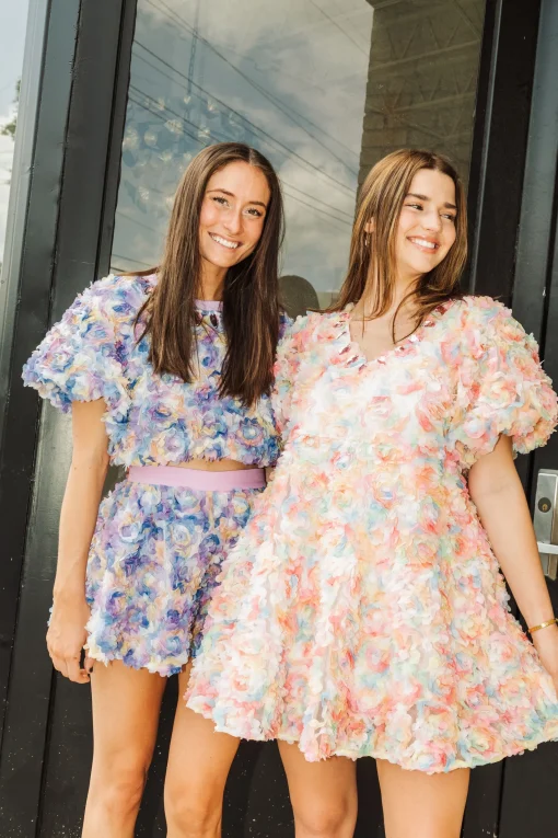 Flower Fabric Dress