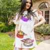 Graduation Hat Poof Sleeve Dress