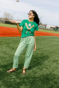 Green & Gold Baseball Tee