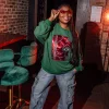Green 'Boooooook' Sweatshirt