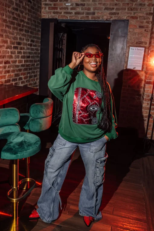 Green 'Boooooook' Sweatshirt