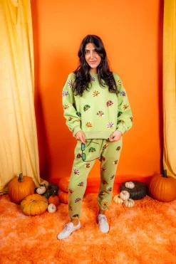 Green Multi Turkey Sweatshirt
