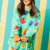 Green Scattered Suitcase Sweatshirt