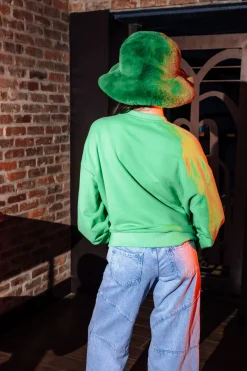 Green X Ray Heart Sweatshirt