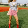 Grey & Gold Baseball Tee