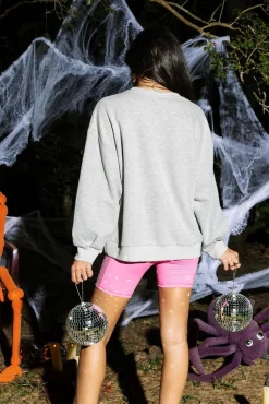 Grey Disco Skeleton Sweatshirt