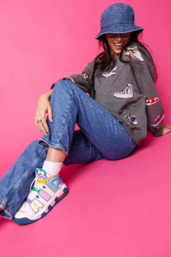 Grey Sneaker All Over Sweatshirt