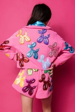 Hot Pink Balloon Dog Short