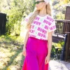Howdy Y'all Colorblock Tee