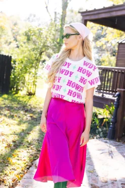 Howdy Y'all Colorblock Tee