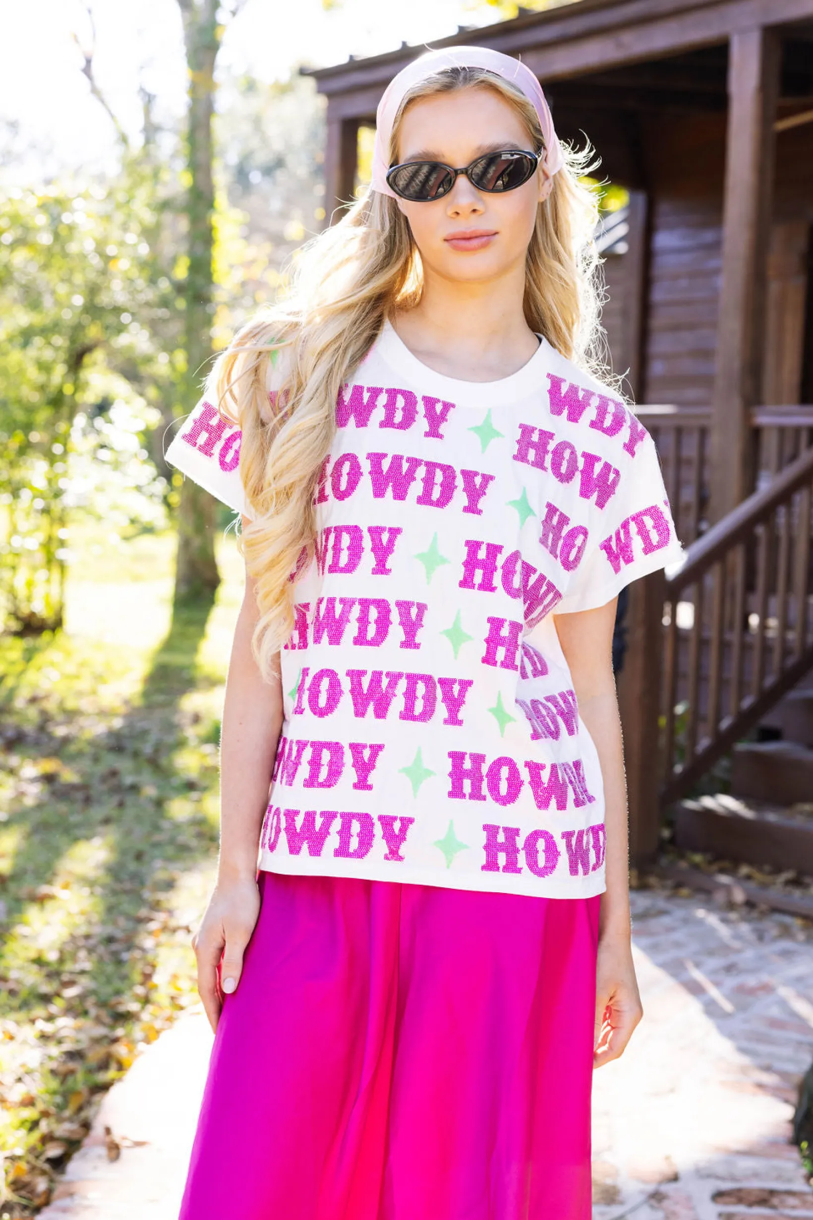 Howdy Y'all Colorblock Tee
