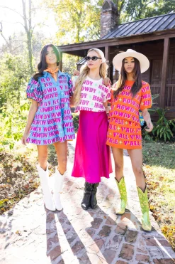 Howdy Y'all Colorblock Tee