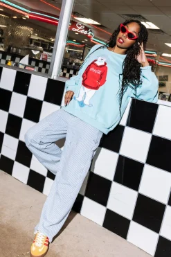Icy Blue Coca-Cola® Polar Bear Sweatshirt