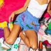 Indigo Stiletto Short