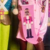 ITES x Sami Riccioli x Queen of Sparkles Pink Medium Skin Nutcracker Stocking