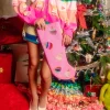 ITES x Sami Riccioli x Queen of Sparkles Pink Ornament Stocking