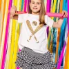 Kids Black & White Checkered Smocked Skort