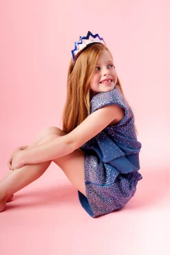 Kids Blue Stars & Stripes Scatter Shoulder Pad Tank