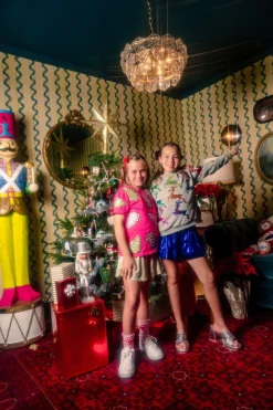 Kids Gold Pleat Swing Shorts