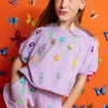Kids Lavender 'Q' All Over Top