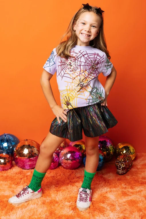Kids Lavender Spider Tee