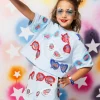 Kids Light Blue USA Sunglass Top