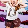 Kids Maroon Leather Swing Shorts