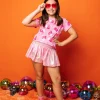 Kids Pink Candy Corn Tee
