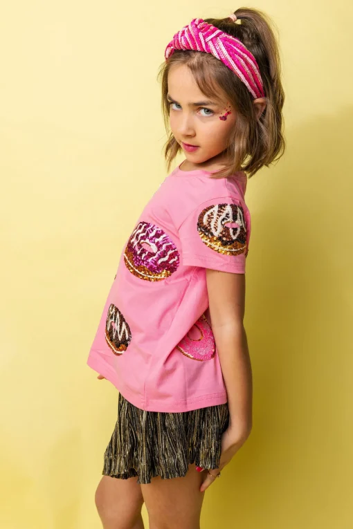 Kids Pink Donut Tee